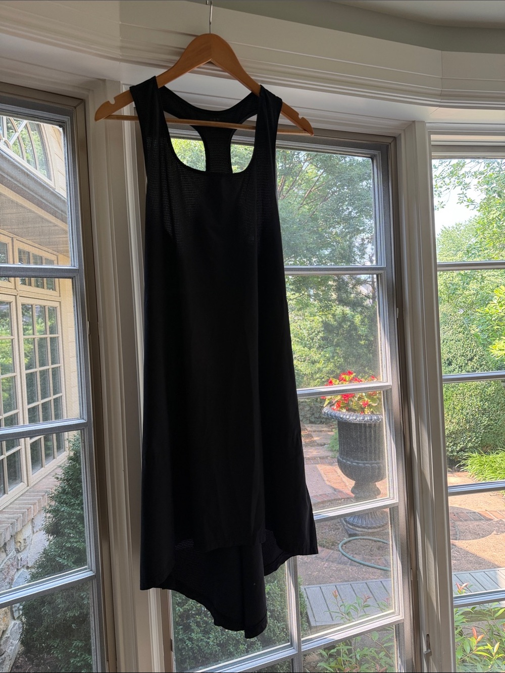 Title Nine Black High-Low Racerback Dune Dress